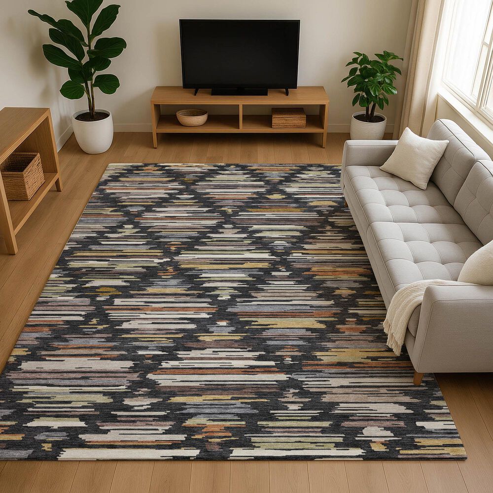 Dalyn Rug Company Kenner KN2 Black 8' x 10' Area Rug, , large