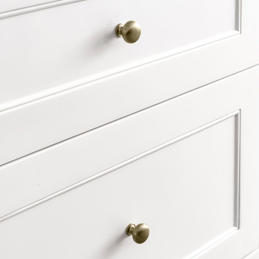 James Martin Vanities Breckenridge 48" Single Bathroom Vanity in Bright White with 3 cm Eternal Jasmine Pearl Silestone Top, Rectangular Sink and FreePower Wireless Charger, , large