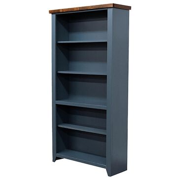 Endress International Nantucket Bookcase in Blue Denim and Whiskey, , large