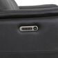 Flexsteel Crew 2-Piece Leather Power Reclining Living Room Set in Raven, , large