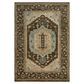 RIZZY Belmont 2" x 3" Dark Brown and Light Blue Area Rug, , large