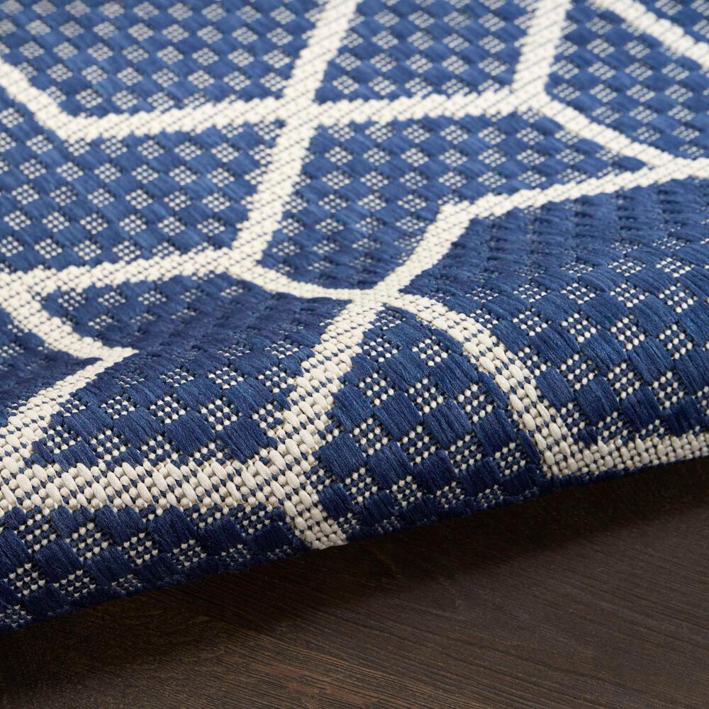 Nourison Horizon HOZ01 Navy 5&#39; x 7&#39; Indoor/Outdoor Area Rug, , large