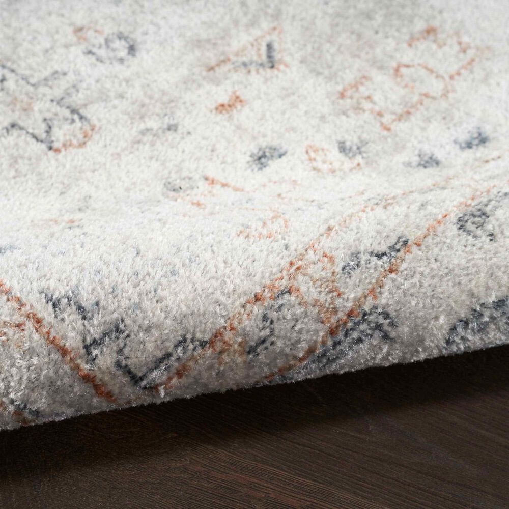 Nourison Astra Machine Washable 9&#39; x 12&#39; Light Blue Area Rug, , large