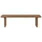 Hearth and Haven 63" Dining Bench with Wavy Legs in Pine, , large
