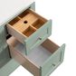 James Martin Vanities Breckenridge 48" Single Bathroom Vanity in Smokey Celadon with 3 cm Carrara White Marble Top and Rectangular Sink, , large