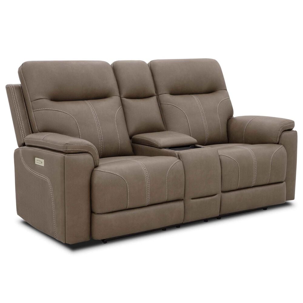 MotoMotion Trent Power Loveseat in Capriccio Cappuccino, , large