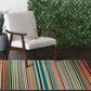 Central Oriental Terrace Tropic Santee 6"7" x 9"6" Red and Blue Area Rug, , large