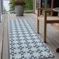 Dalyn Rug Company Marlo 2"3" x 7"6" Navy Indoor/Outdoor Runner, , large