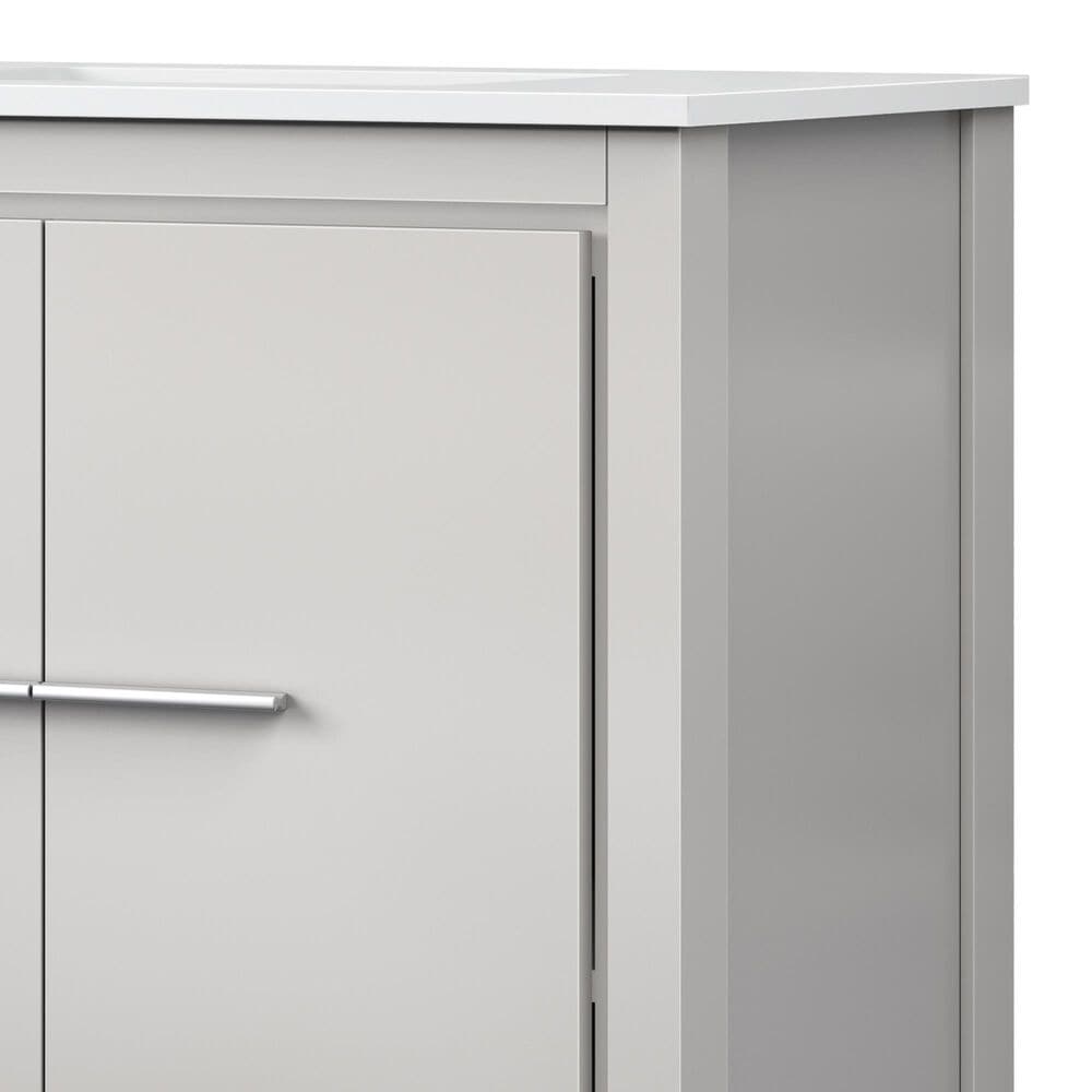 Lexora Home Lafarre 72&quot; Double Bathroom Vanity in Rustic Acacia with 2 cm White Quartz Top, Rectangular Sinks and 70&quot; Mirror, , large