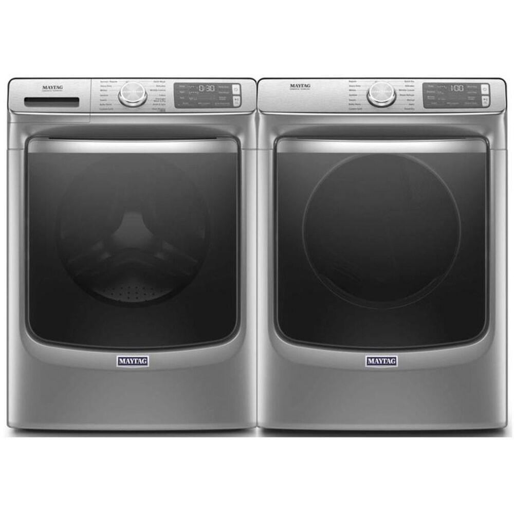 Maytag 5.0 Cu. Ft. Front Load Washer and a 7.3 Cu. Ft. Gas Dryer with 14 Dry Cycles in Metallic Slate, , large