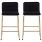 Lumisource Casper Counter Stool in Black/Gold (Set of 2), , large