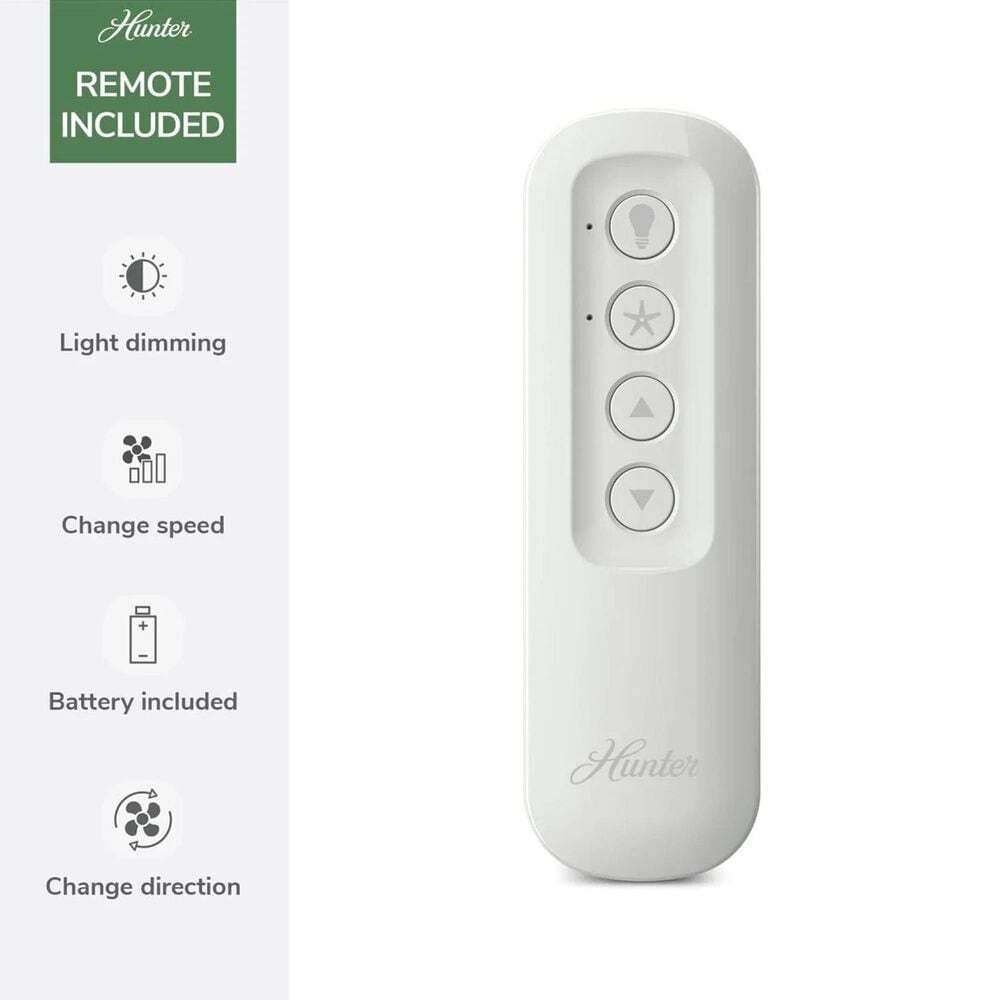 Hunter Brookside Jasmine Roth 30" Indoor Ceiling Fandelier with LED Light and Remote Control in Matte Bronze, , large