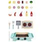 Hape Toys Sizzling Griddle and Grill BBQ Set in Blue and Pink, , large