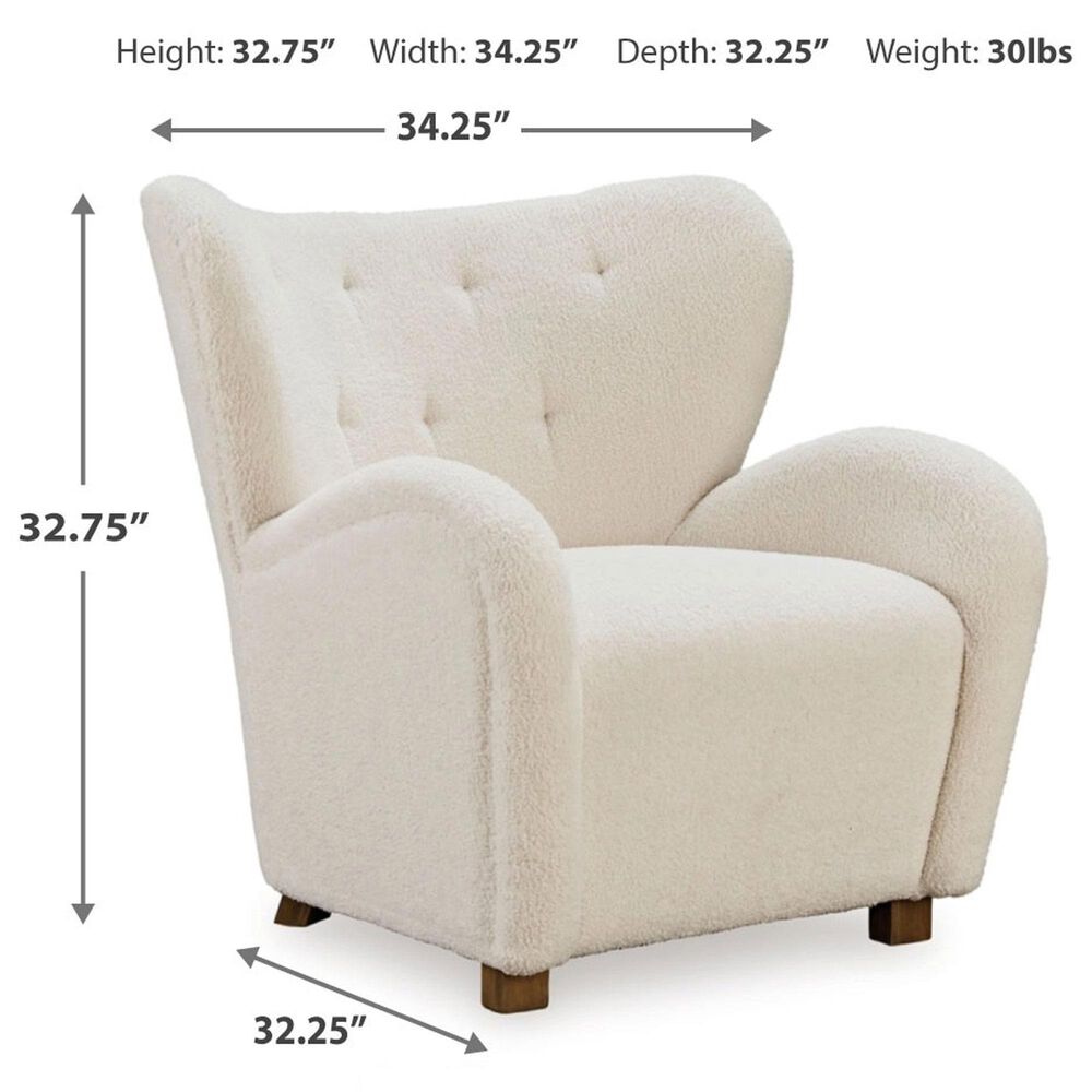 Ashley Larbell Accent Chair in Ecru, , large