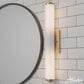 Hunter Holly Grove 24" 2-Light Vanity with Cased White Shade in Alturas Gold, , large