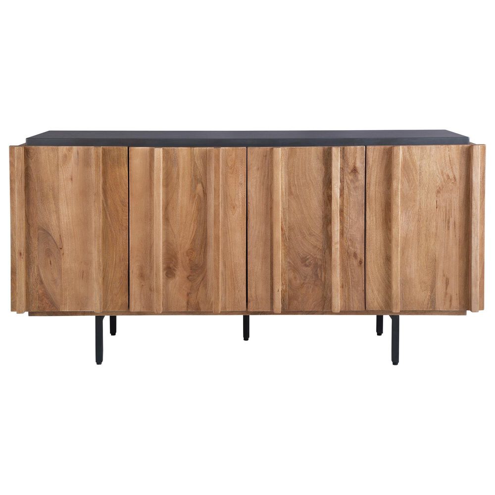 Ashley Quintavious Accent Cabinet in Light Brown, Charcoal Gray and Black, , large