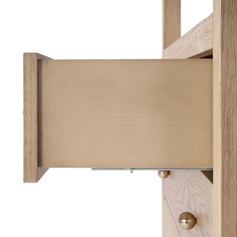 Butler Specialty Company Nora 3-Drawer Nightstand in Light Oak, , large