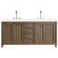 James Martin Vanities Chicago 72" Double Bathroom Vanity in Whitewashed Walnut with 3 cm Eternal Marfil Quartz Top and Rectangular Sinks, , large