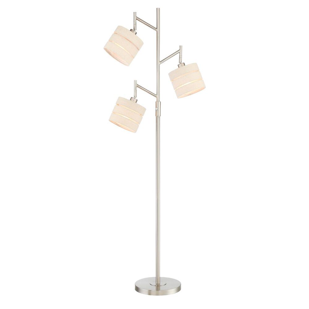 Lite Source 3-Lite Floor Lamp in Nickel, , large
