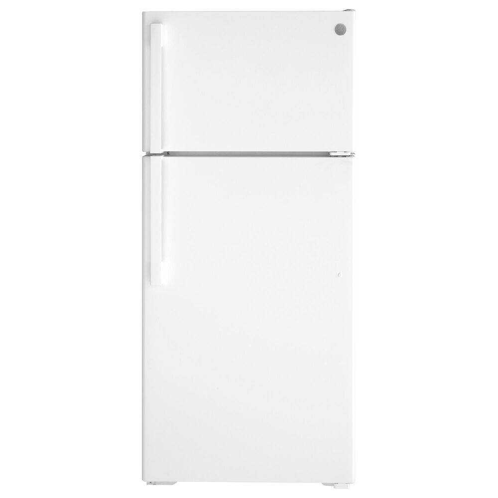 GE Appliances 16.6 Cu. Ft. Top Freezer Refrigerator with Right Hinge in Black, , large