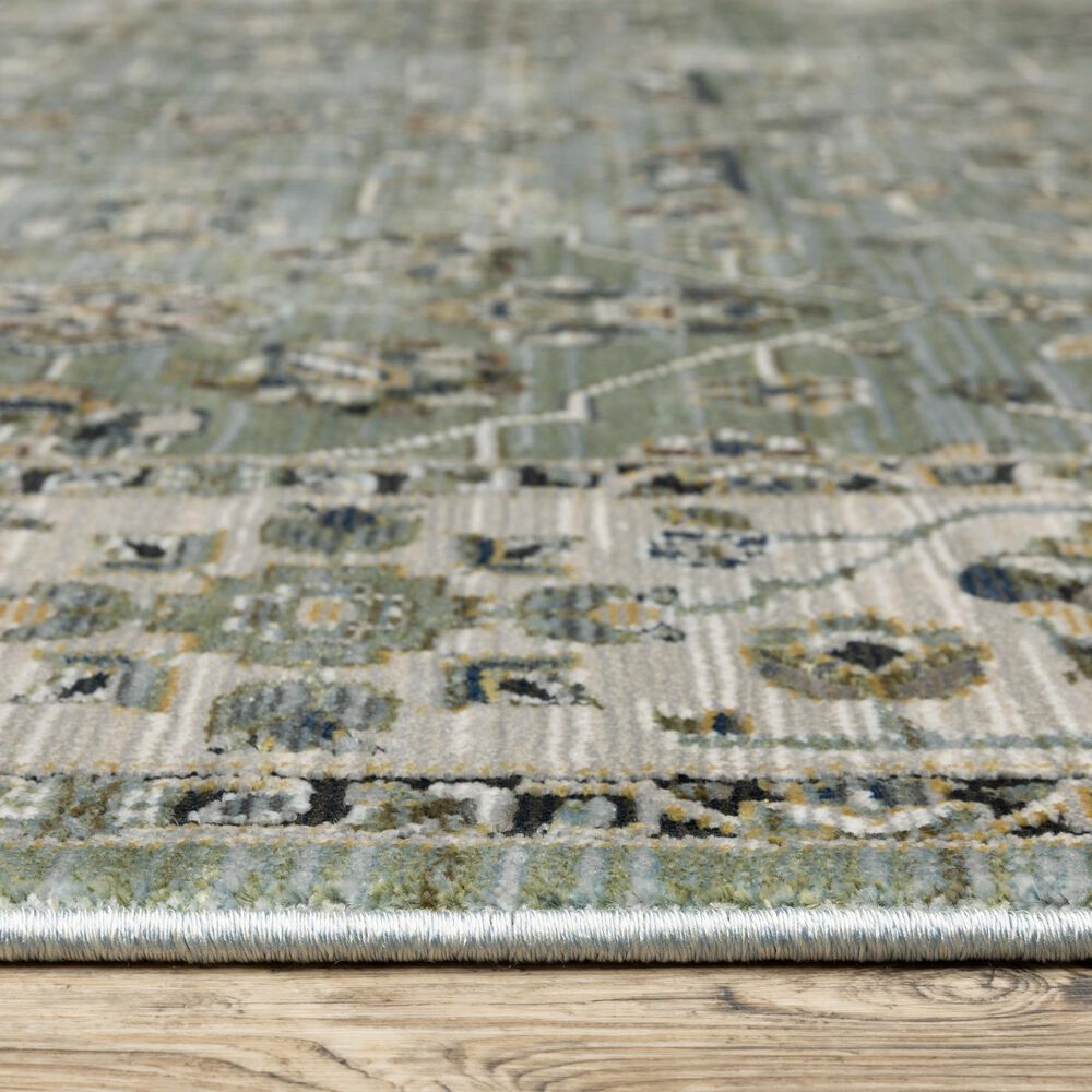 Oriental Weavers Keira KEI07 Blue and Green 6&#39;7&quot; x 9&#39;6&quot; Area Rug, , large