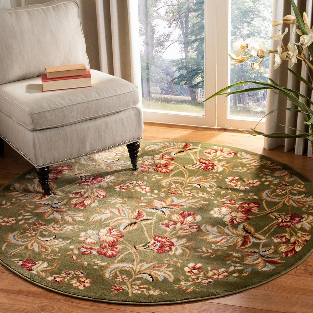 Safavieh Lyndhurst 8&#39; Round Sage Area Rug, , large
