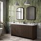 James Martin Vanities Gracyn 72" Double Bathroom Vanity in Sable with 3 cm White Zeus Quartz Top and Rectangular Sinks, , large