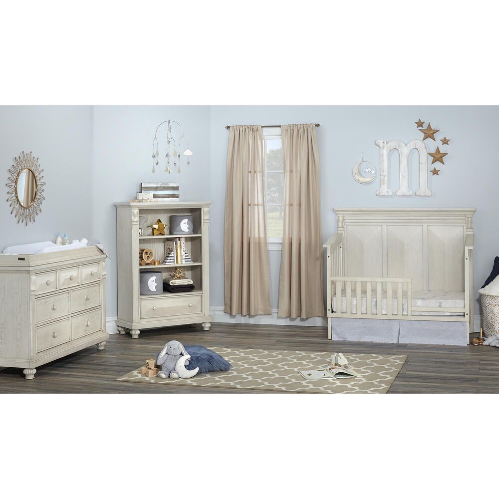 Kingsley Baby Sedona 4-In-1 Lifetime Convertible Crib in Vintage Ivory, , large
