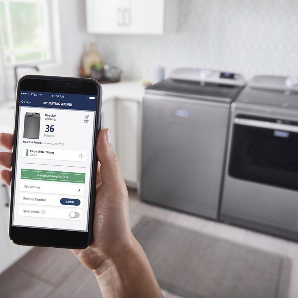 Maytag 5.2 Cu. Ft. Top Load Washer with Agitator in Metallic Slate NFM