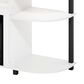 HOMLUX 47" Curved TV Stand with Electric Fireplace in White and Black, , large