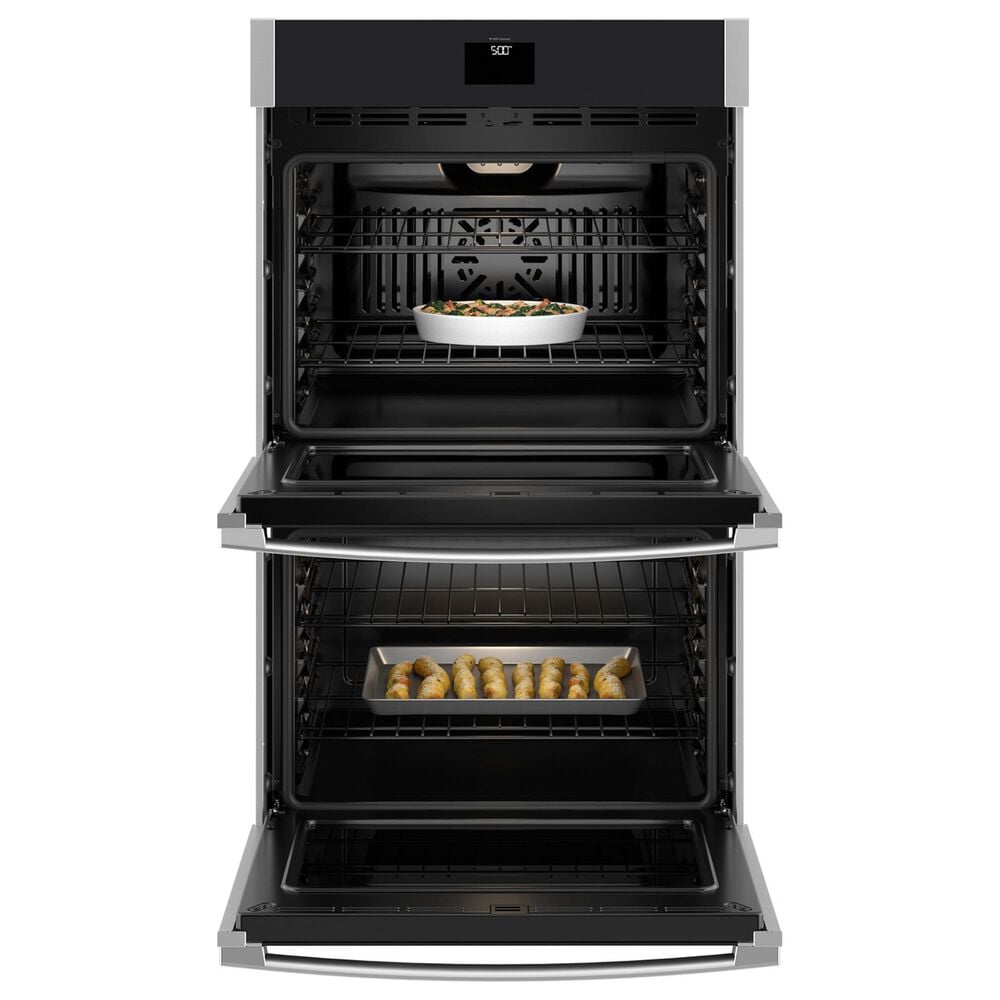 GE Appliances 2-Piece Kitchen Package with 30&quot; Smart Built-In Double Wall Oven with No Preheat Air Fry and Gas Cooktop in Stainless Steel, , large