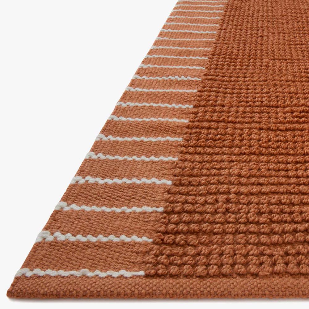 Magnolia Home Sadie 2&#39;3&quot; x 3&#39;9&quot; Terracotta Area Performance Rug, , large