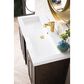 James Martin Vanities Alicante 39.5" Single Bathroom Vanity in Mid Century Acacia with 5 cm White Glossy Resin Top and Rectangular Sink, , large