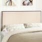 Modway Region Nailhead Upholstered Queen Headboard in Cafe, , large