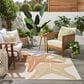 Nourison Aloha ALH28 7"10" x 10"6" Ivory and Multicolor Indoor/Outdoor Area Rug, , large
