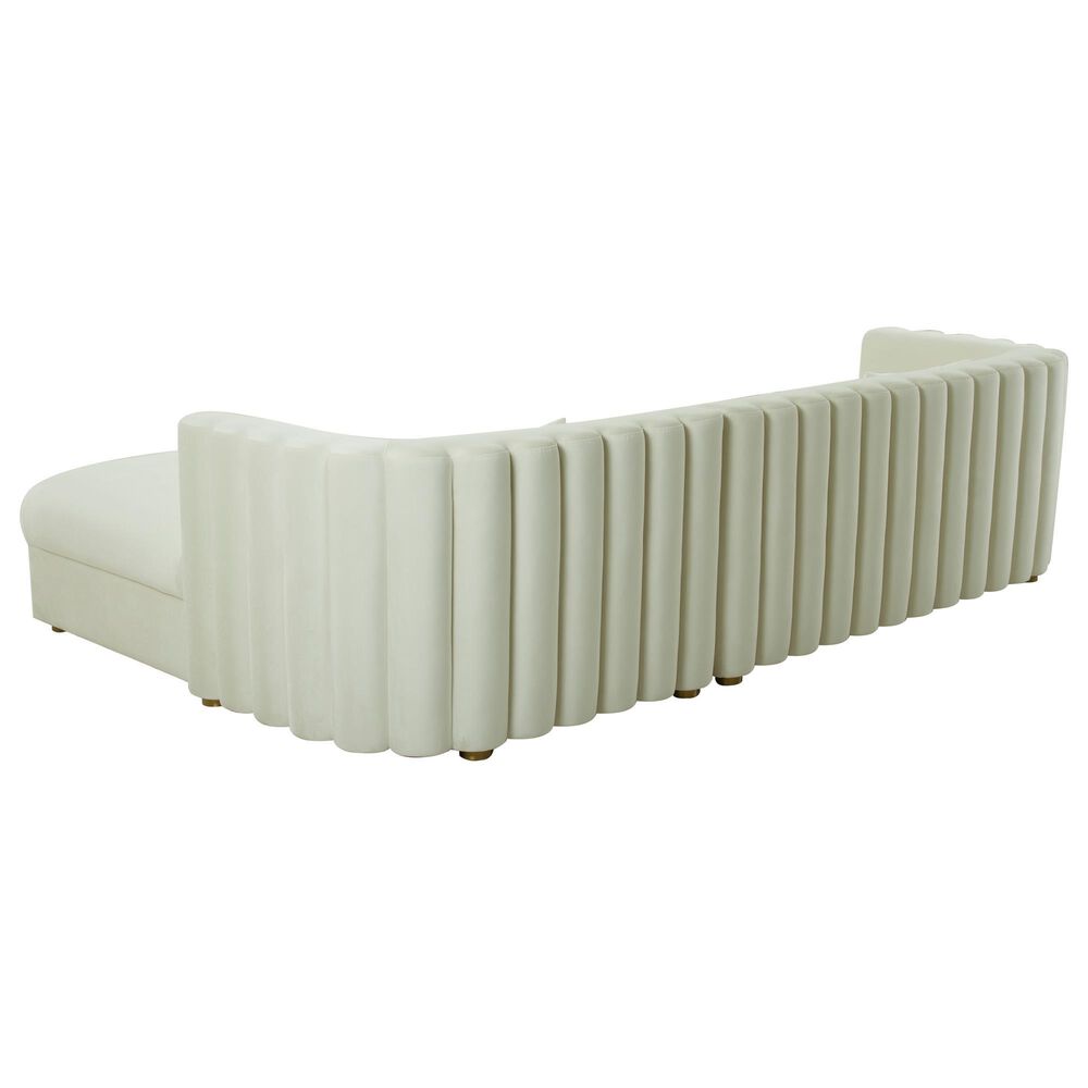 Tov Furniture Callie RAF Sectional in Cream Velvet, , large