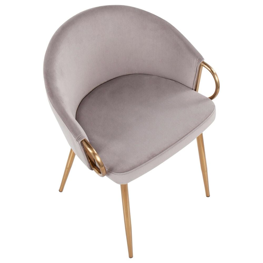 LumiSource Claire Accent Chair in Silver, , large