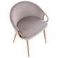 LumiSource Claire Accent Chair in Silver, , large