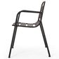 Hearth and Haven Terra Nova 3-Piece Outdoor Bistro Set in Matte Black, , large