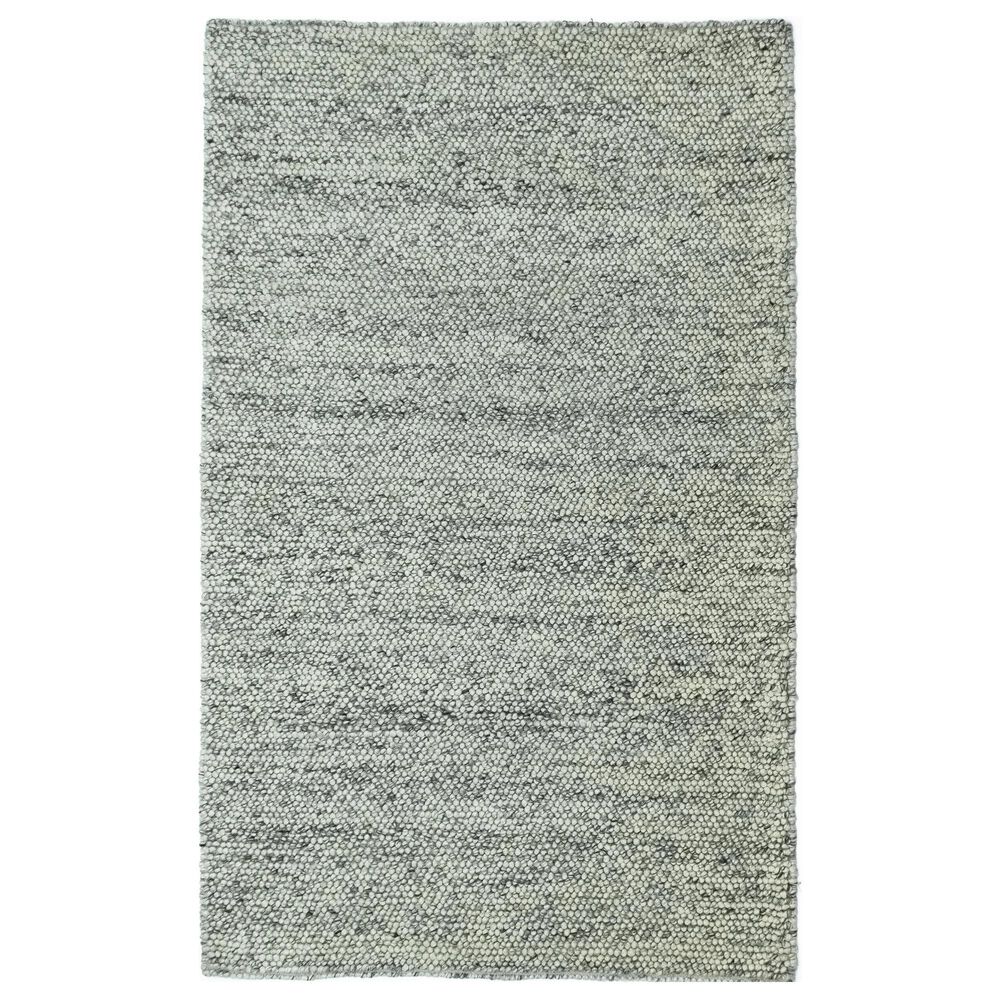 Kas Oriental Rugs Pave Cornerstone 9" x 13" Ivory and Grey Area Rug, , large