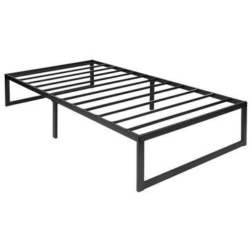 Flash Furniture Lana Twin Platform Bed Frame in Black, , large