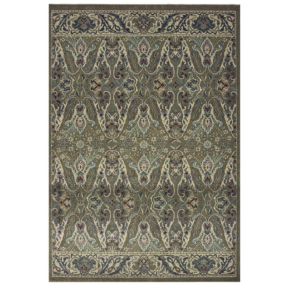 Oriental Weavers Raleigh 655Q5 9"10" x 10"10" Brown and Ivory Area Rug, , large