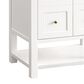 James Martin Vanities Breckenridge 30" Single Bathroom Vanity in Bright White with 3 cm Victorian Silver Quartz Top and Rectangular Sink, , large