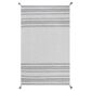 Safavieh Montauk MTK215F 6" x 9" Grey and Ivory Area Rug, , large