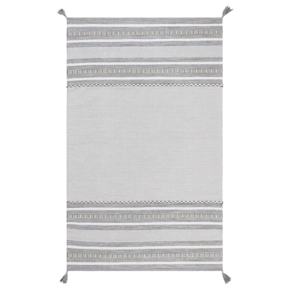 Safavieh Montauk MTK215F 6" x 9" Grey and Ivory Area Rug, , large