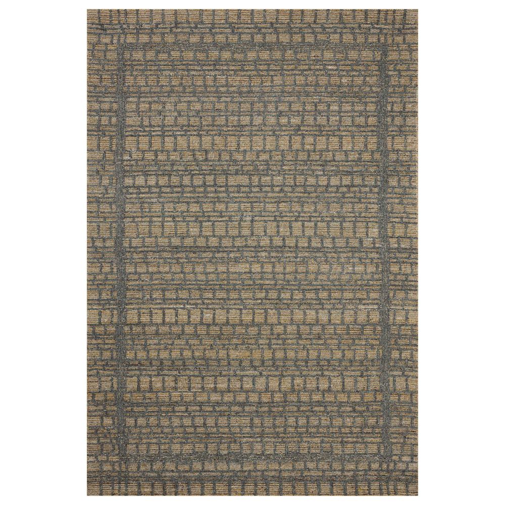 Loloi Elias Wheat and Charcoal 5" x 7"6" Area Rug, , large