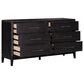 Riva Ridge Ambrose 6-Drawer Dresser and Mirror in Obsidian Mist, , large