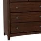 Archbold Furniture Shaker Dresser and Mirror in Brown Mahogany, , large