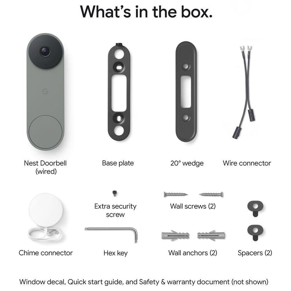Google Nest Smart Doorbell Camera in Hazel (3rd Gen), , large