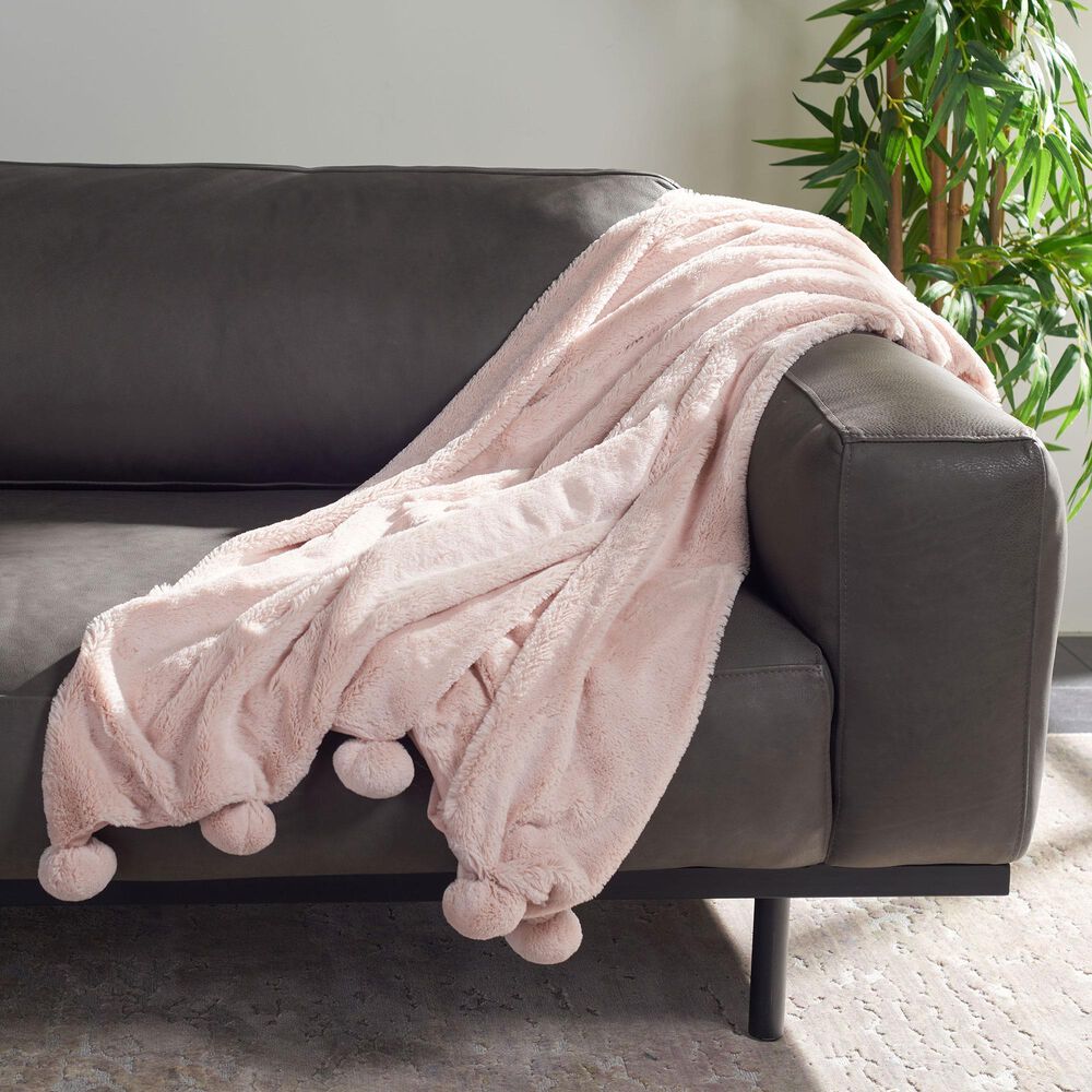 Safavieh Dalson 50&quot; x 60&quot; Throw in Pink, , large